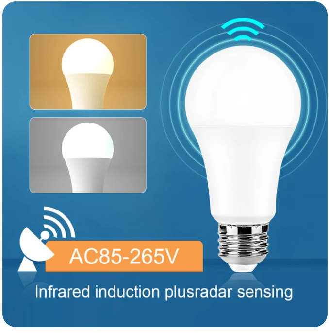 SWT-012  : E27 Motion sensor light bulb image